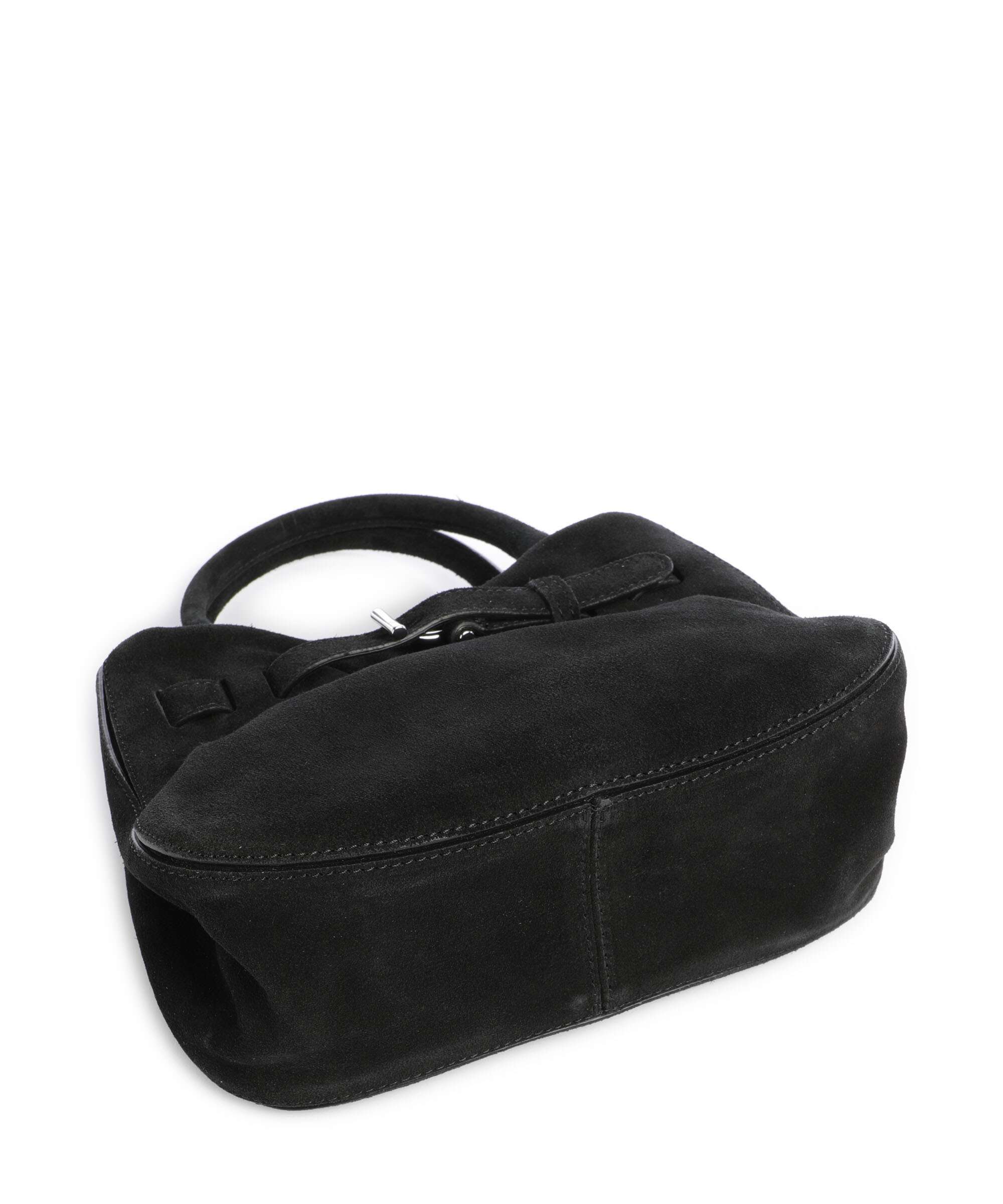 Abro Suede Jill Handbag black/nickel