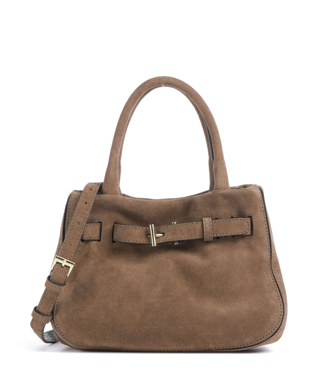 Abro Suede Jill Handbag khaki