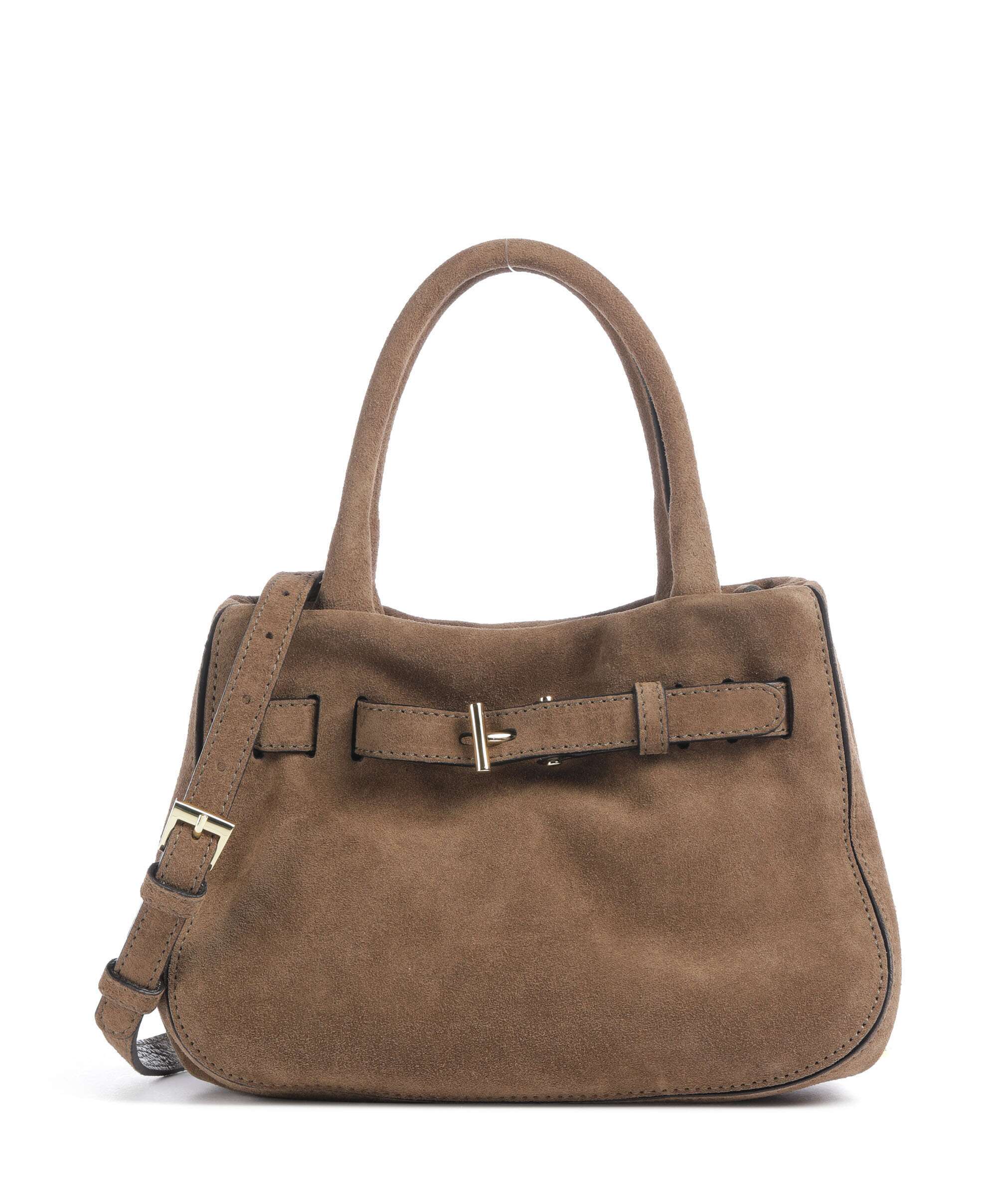 Abro Suede Jill Handbag khaki