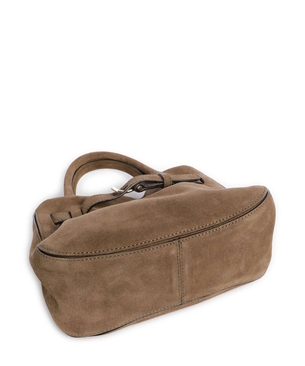 Abro Suede Jill Handbag khaki