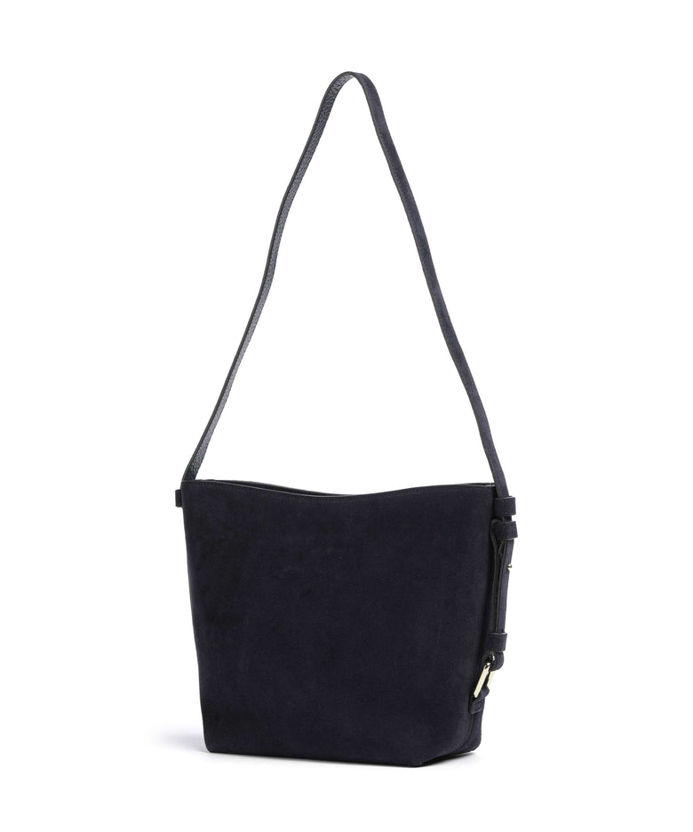 Abro Suede Cosmo Hobo bag navy