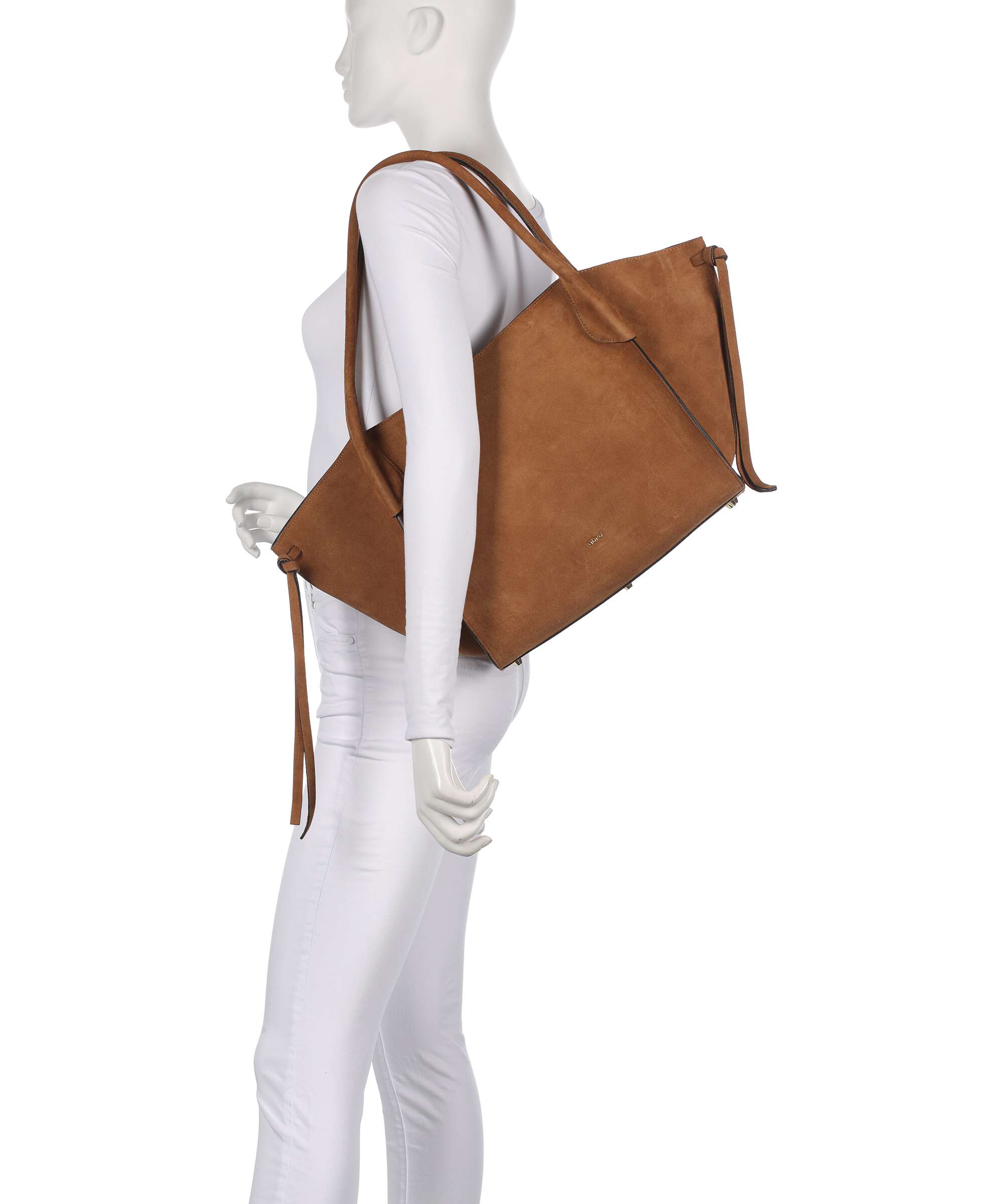 Abro Suede Vibe Big Tote bag cuoio
