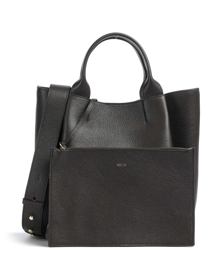 Abro Agave Essential Medium Handbag dark brown