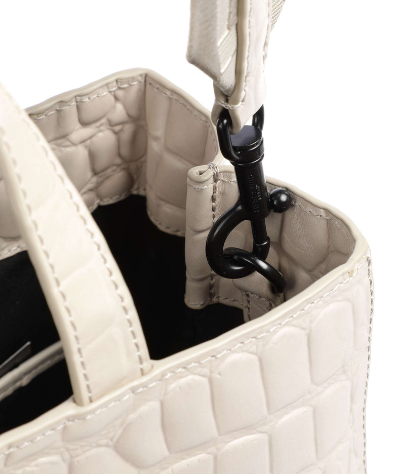 Liebeskind Paper Bag Waxy Croco M Handbag pale moon