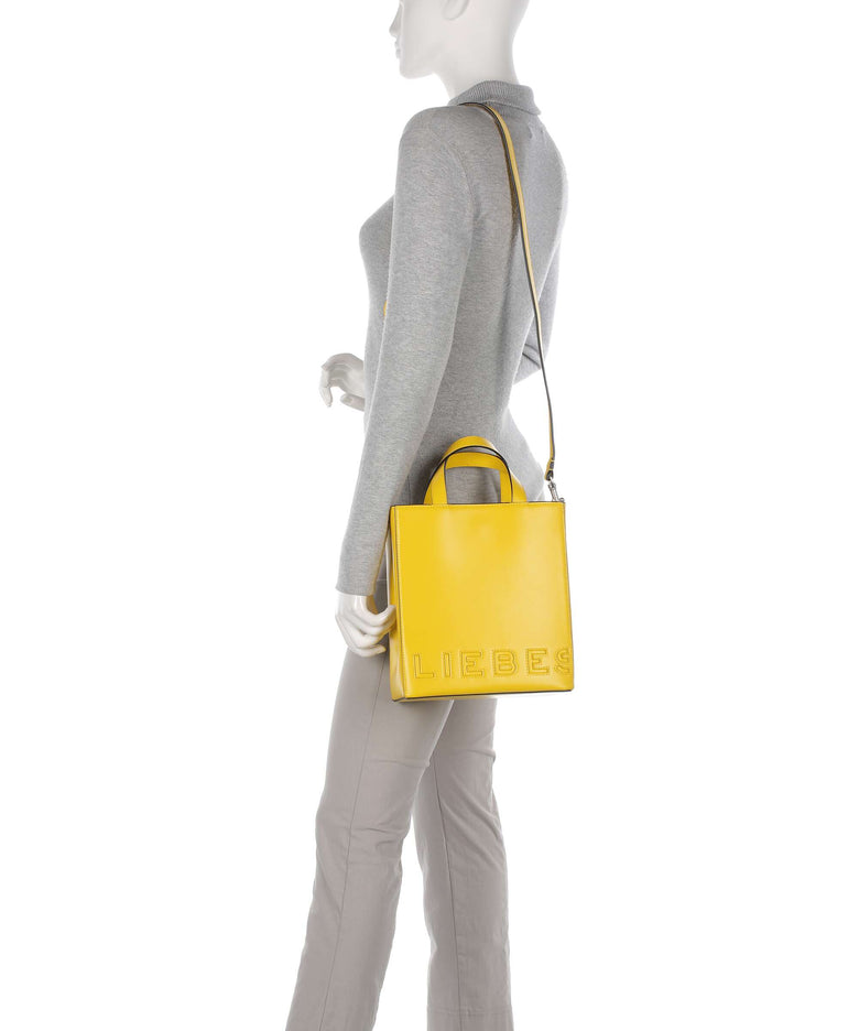 Liebeskind Paper Bag Logo Carter S Handbag lemon