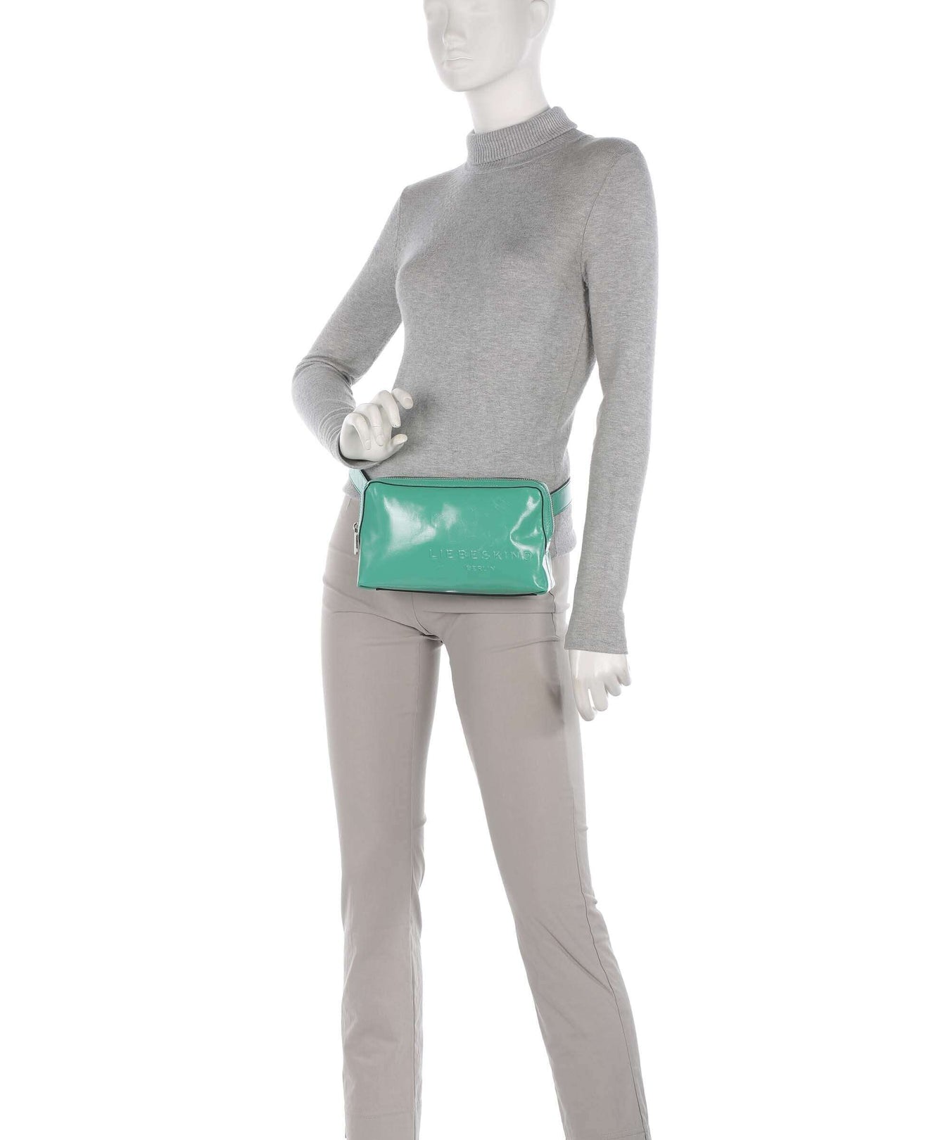Liebeskind Elvira Paper Touch Crinkle Fanny pack jade