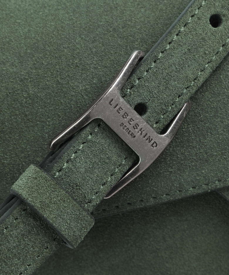 Liebeskind Lora Suede M Crossbody bag cypress green