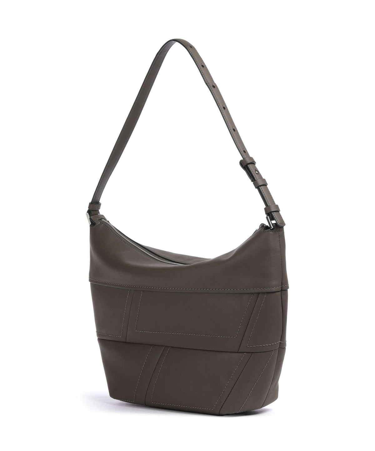 Liebeskind Edda Calf Optic M Hobo bag dark grigio