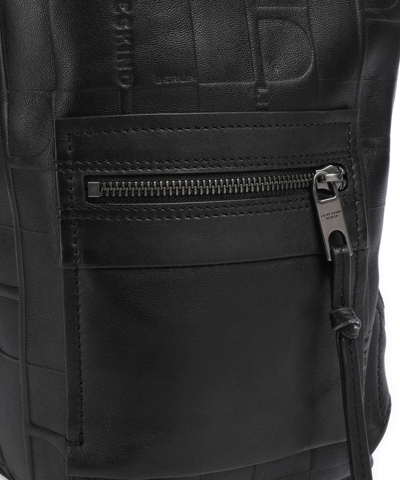 Liebeskind Hera Monogram Sheep Natural M Backpack black