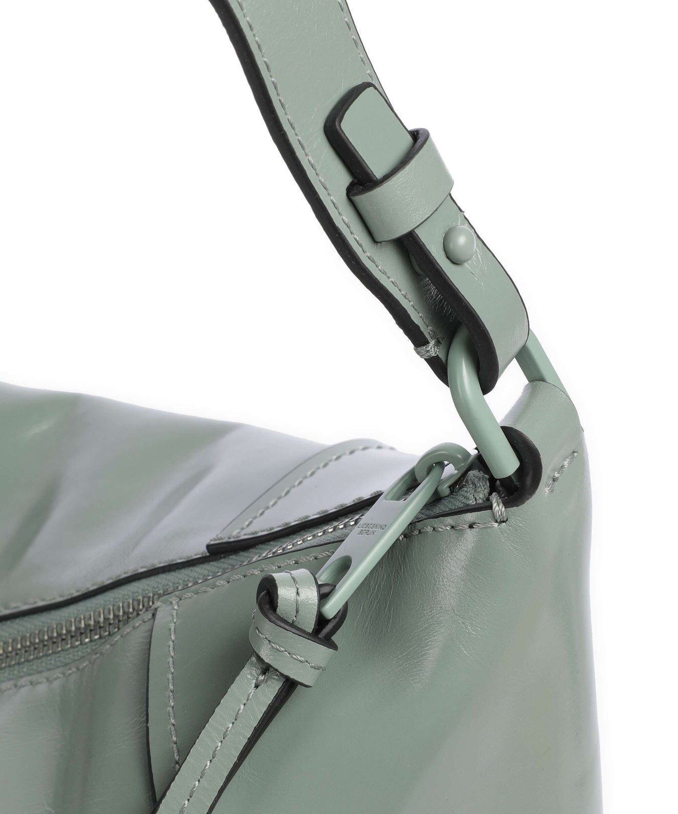 Liebeskind Mila Lack Distressed M Hobo bag forest green