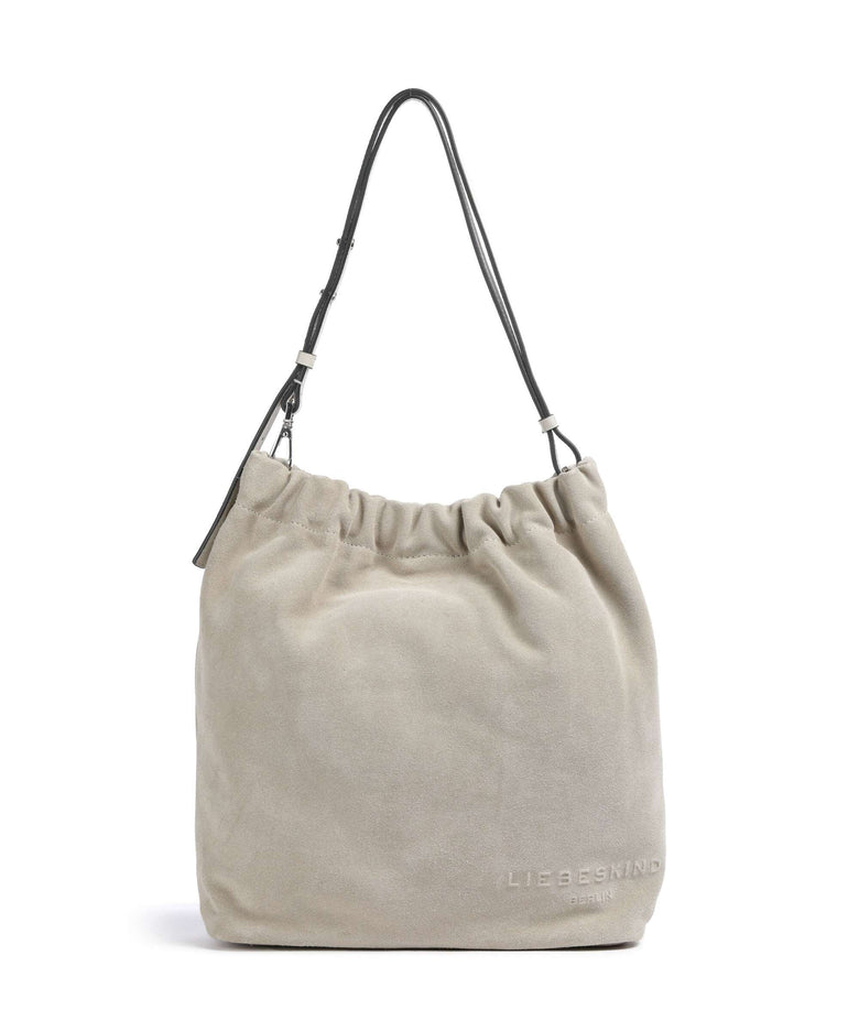 Liebeskind Cloud Suede M Hobo bag milk