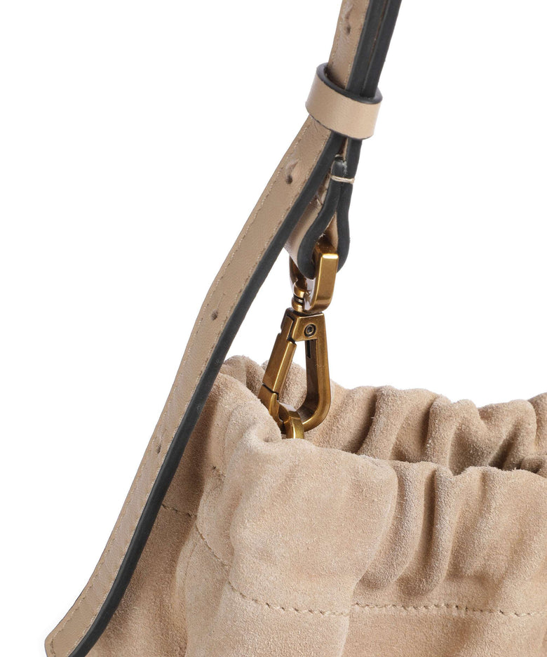Liebeskind Cloud Suede M Hobo bag sand castle