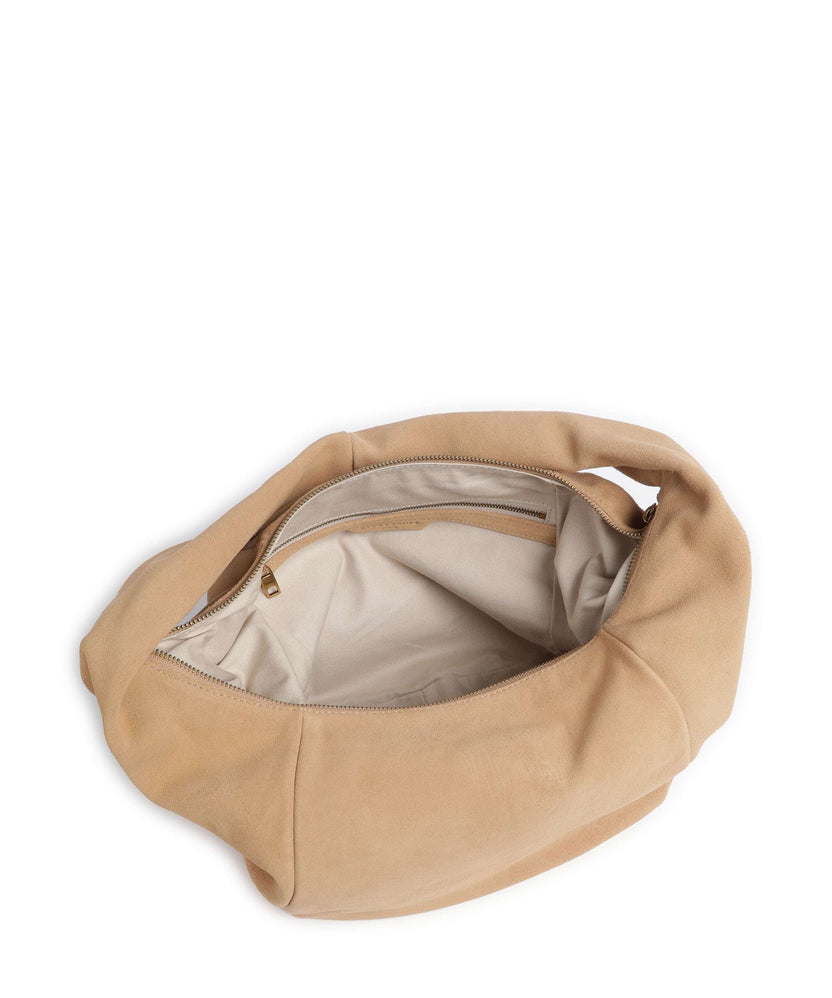 Liebeskind Farrah Suede M Hobo bag beige