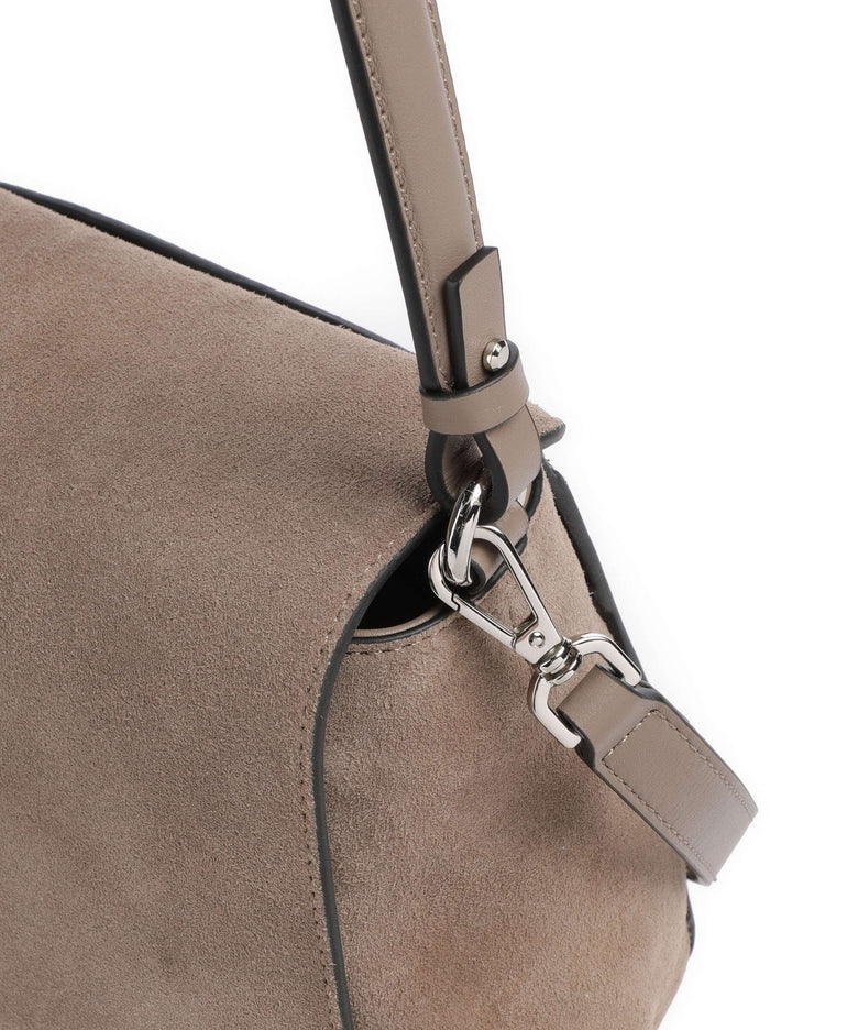 Liebeskind Lilly Suede M Shoulder bag neutral gray