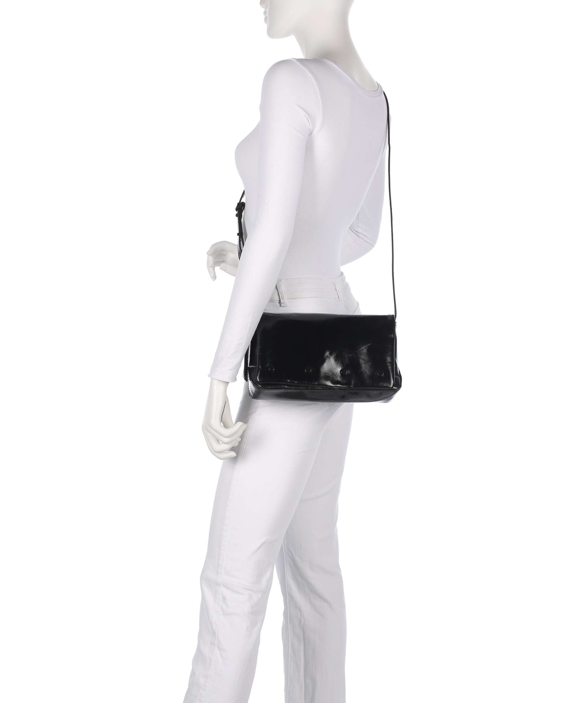 Liebeskind Rive Paper Touch Crinkle S Crossbody bag black