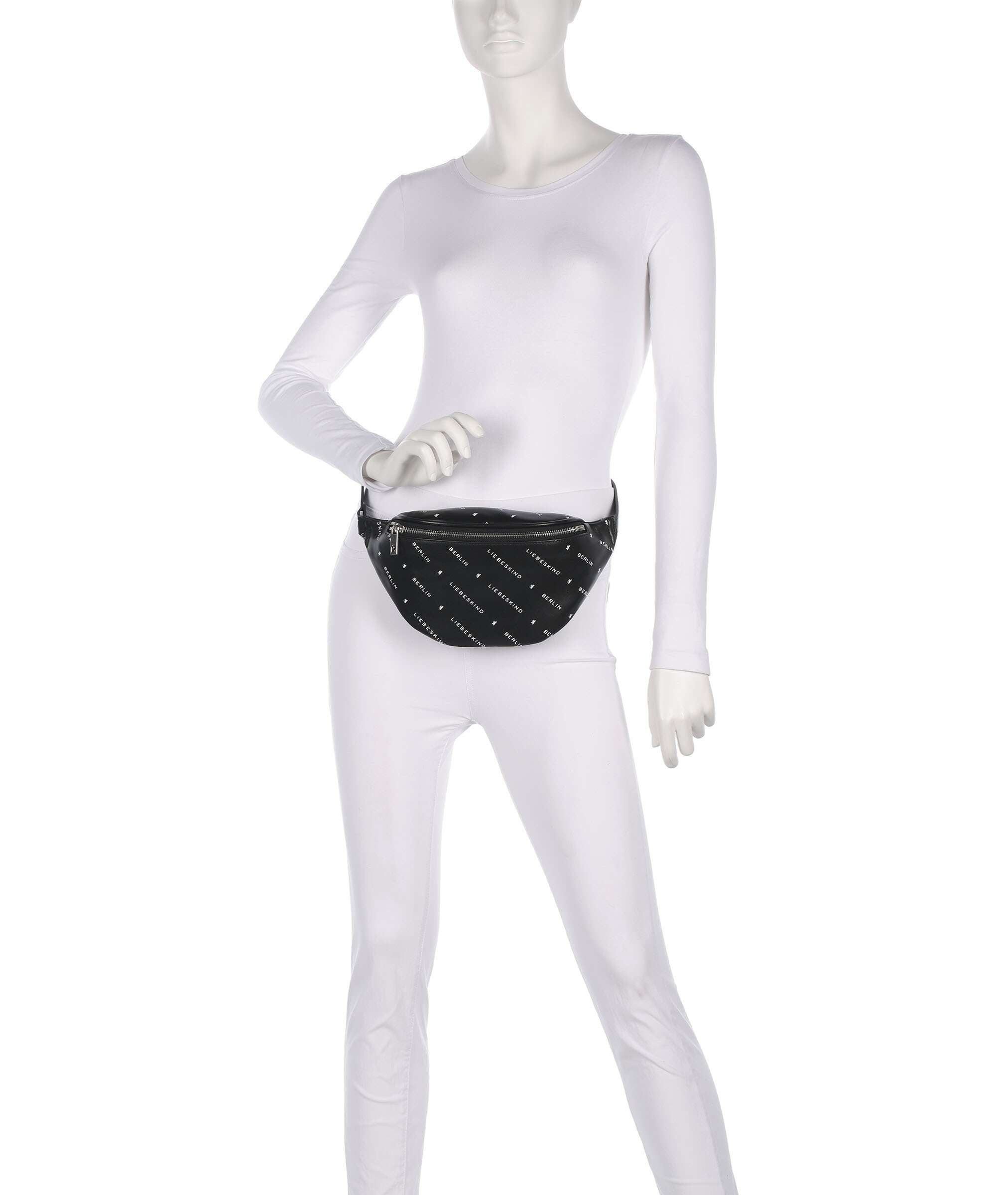 Liebeskind Monogram Soft Nappa M Belt bag black
