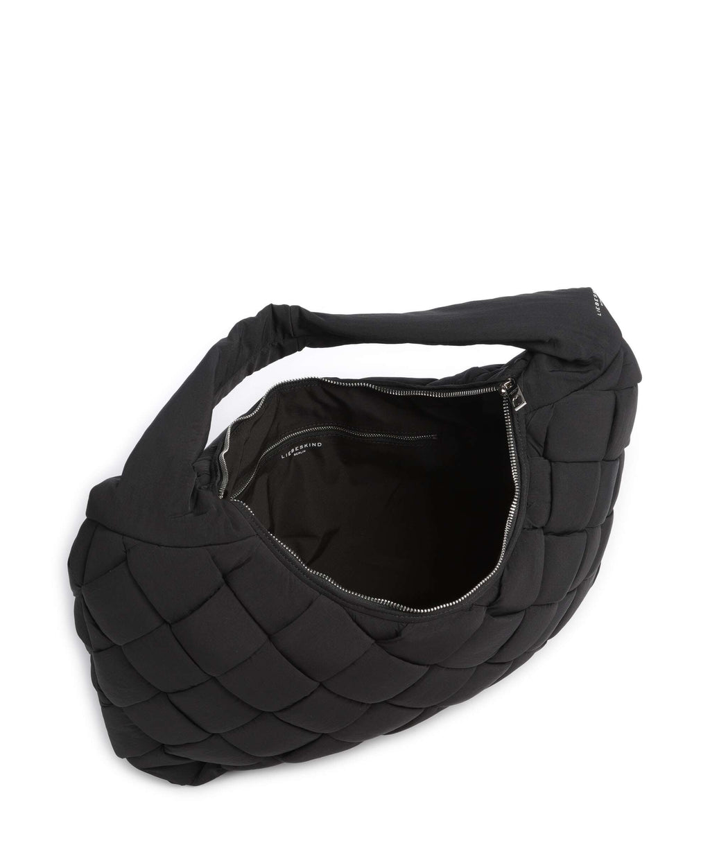Liebeskind Bo Weaved Nylon L Hobo bag black