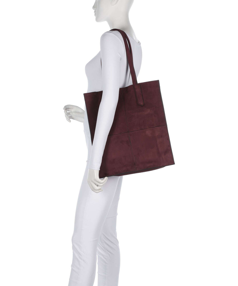 Liebeskind Amy Vegan Suede L Tote bag pomegranate