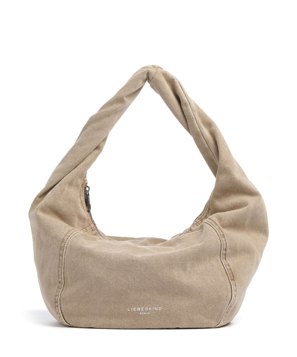 Liebeskind Farrah II Denim M Hobo bag beige