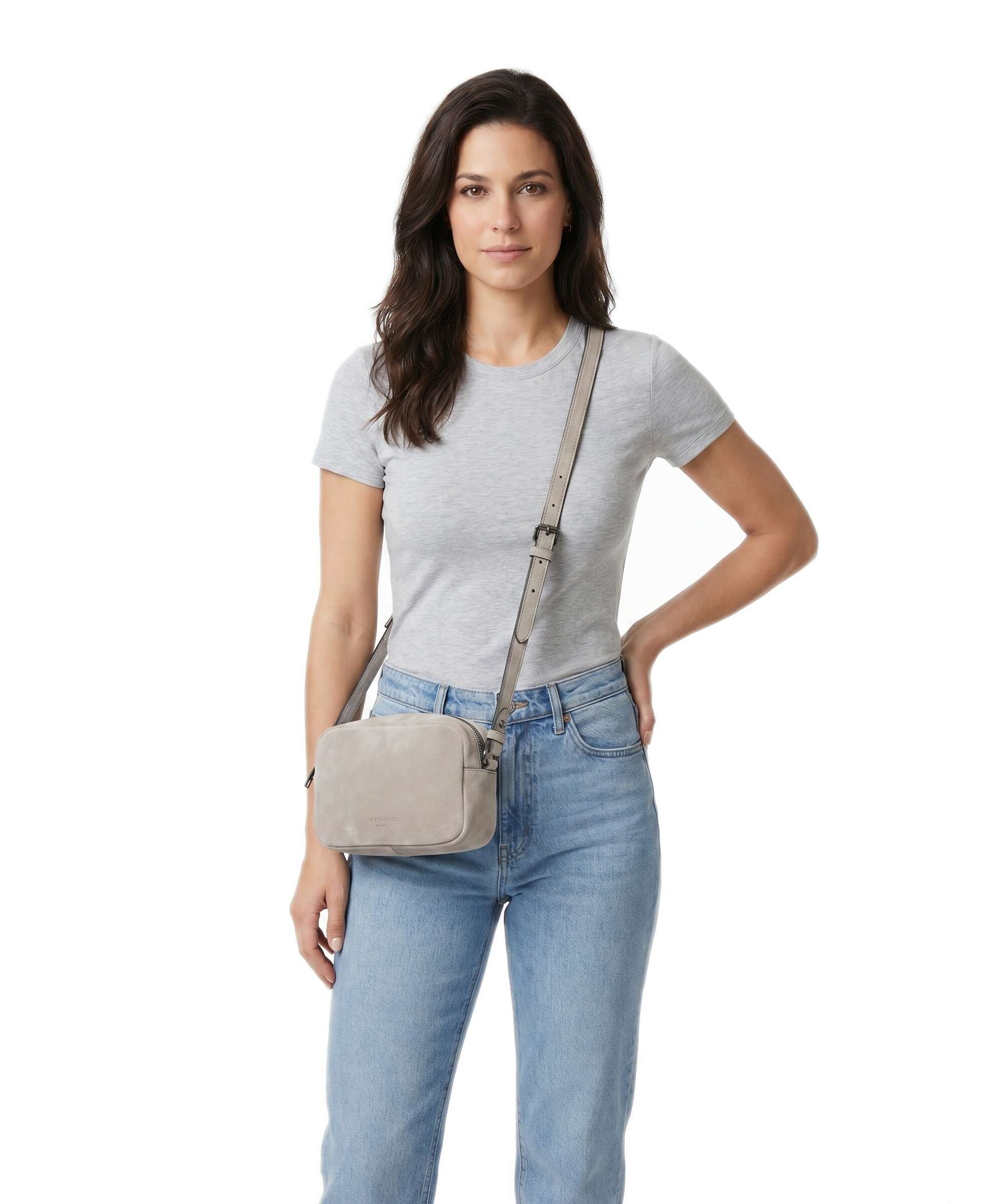Liebeskind Ella Hydro Suede S Crossbody bag beige