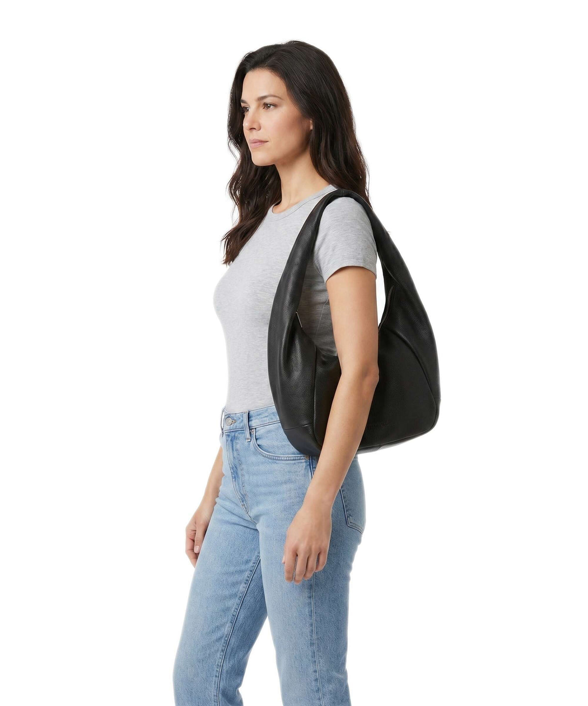 Liebeskind Farrah Small Pebble M Hobo bag black