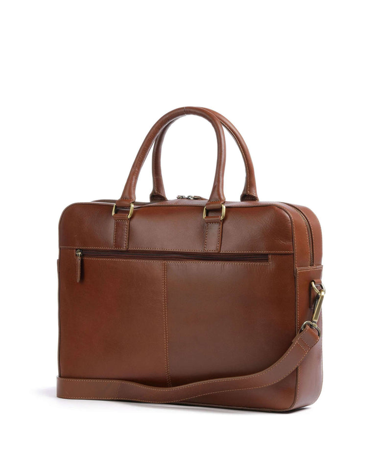 Bugatti Remo Briefcase cognac