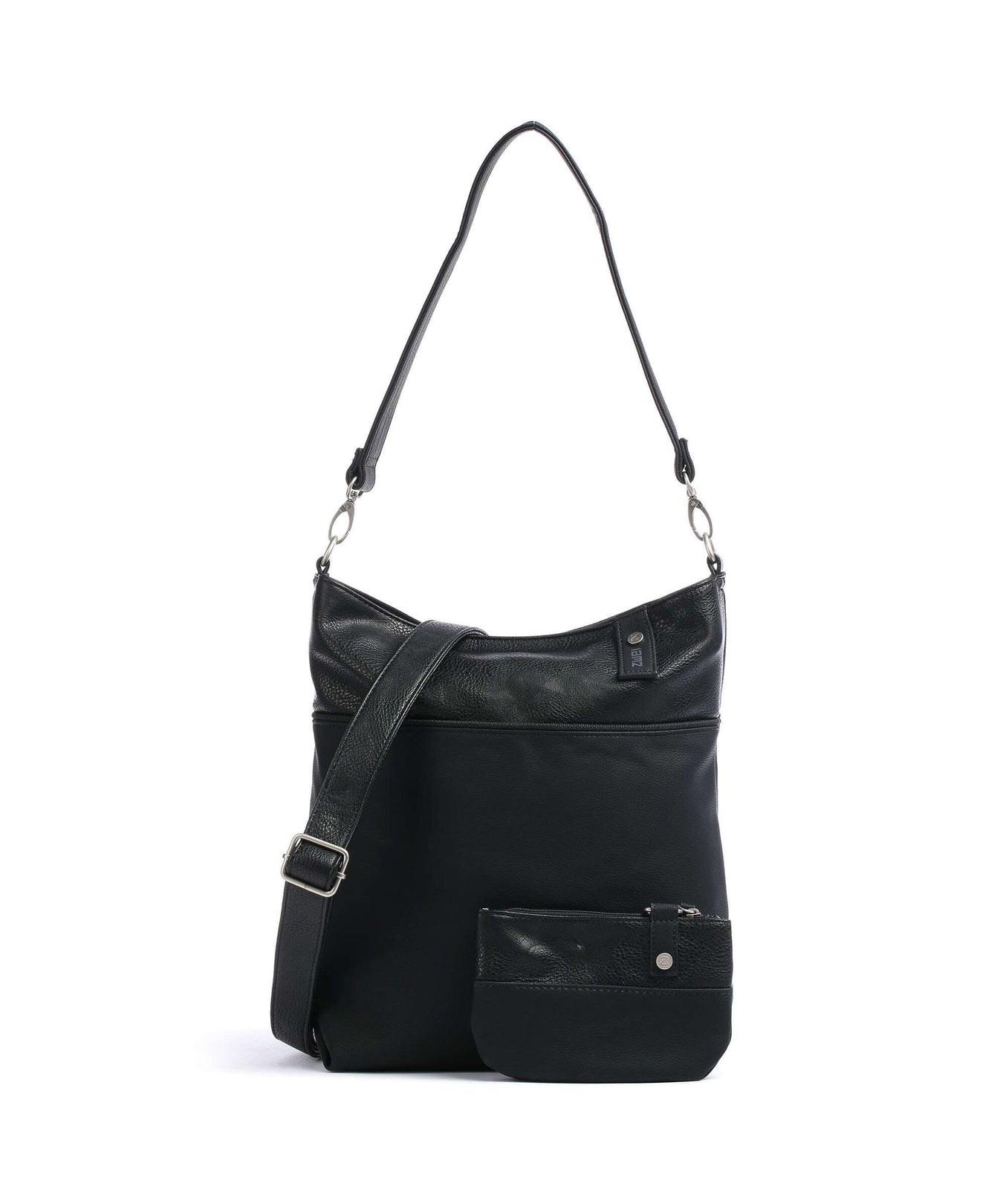 Zwei Jana J12 Hobo bag nubuk black