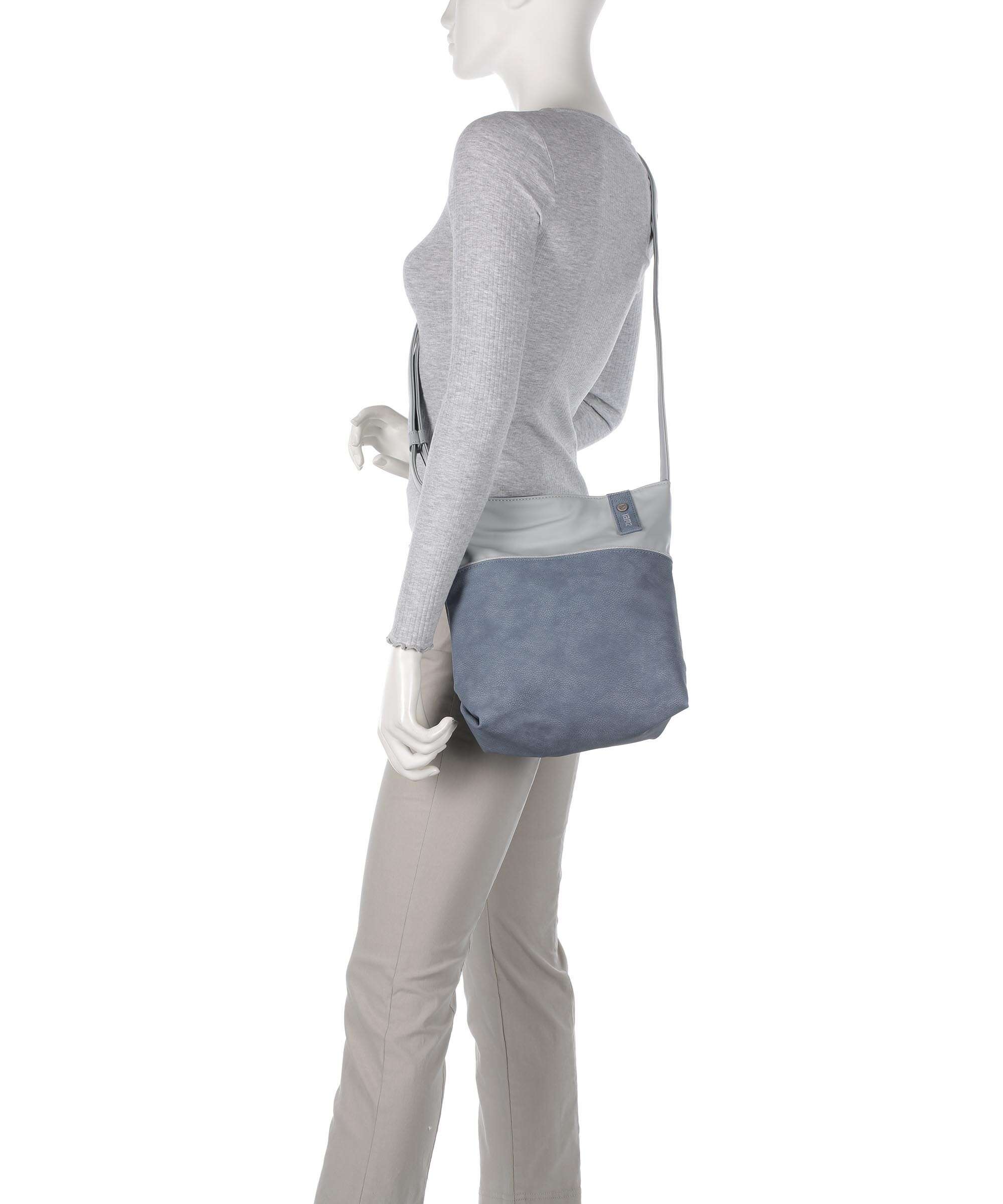 Zwei Jana J10 Shoulder bag nubuk sky