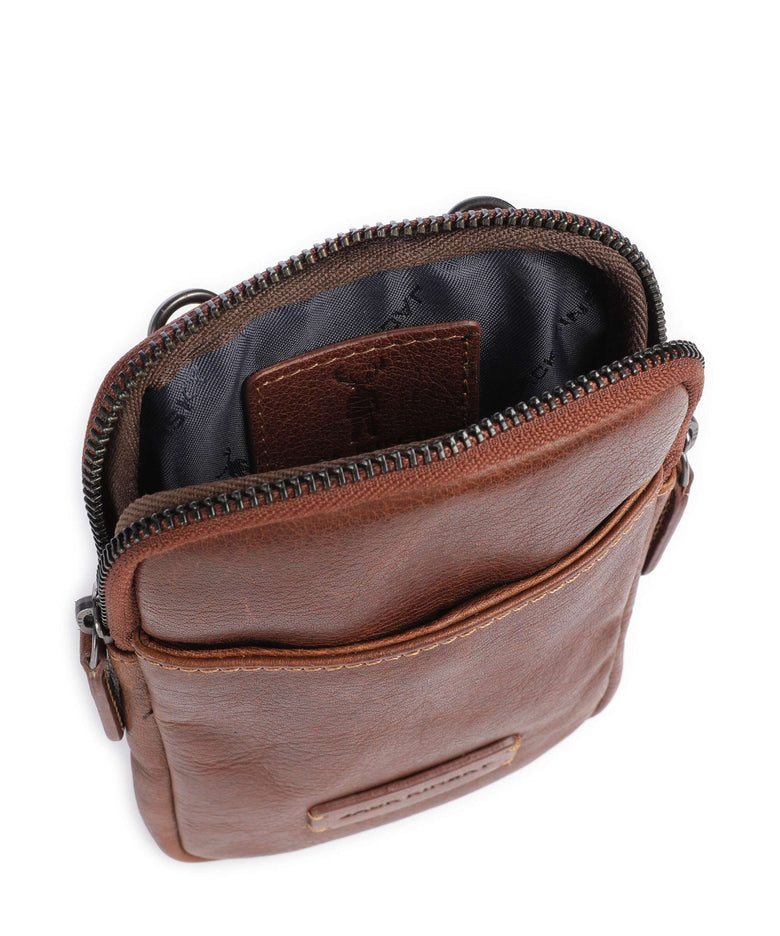 Jack Kinsky Porto 10 Phone bag cognac