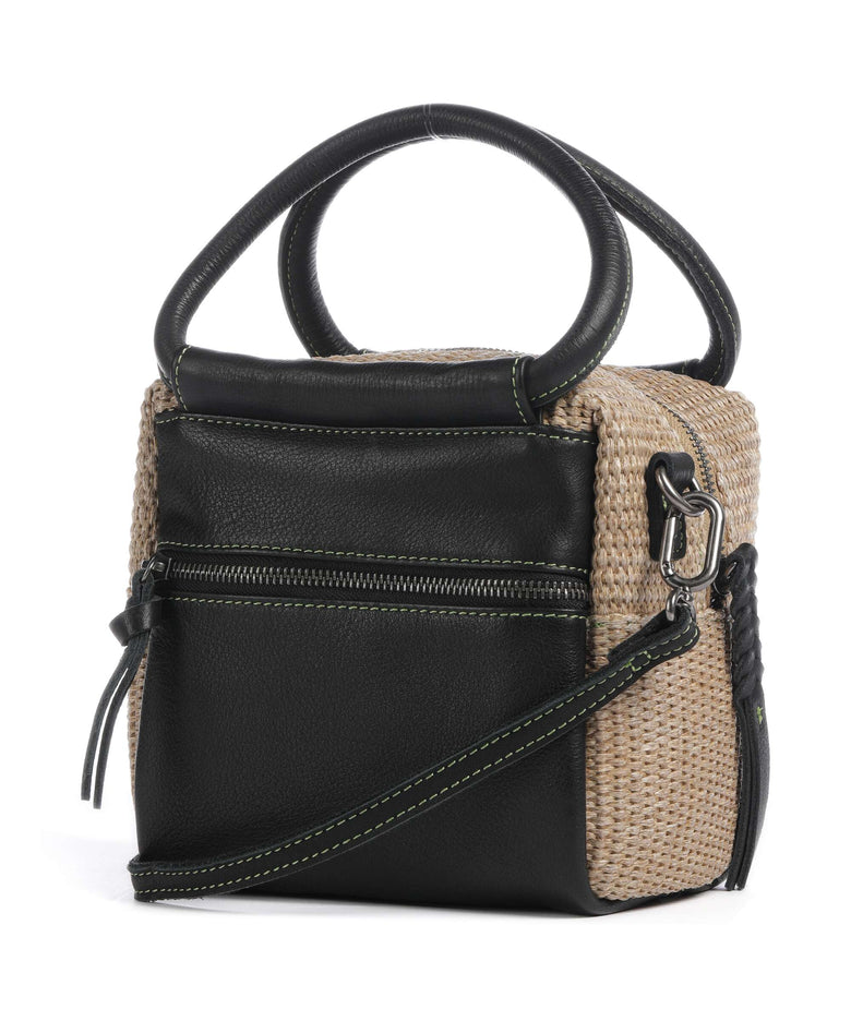 FredsBruder Sea you soon Cube Crossbody bag black/camel