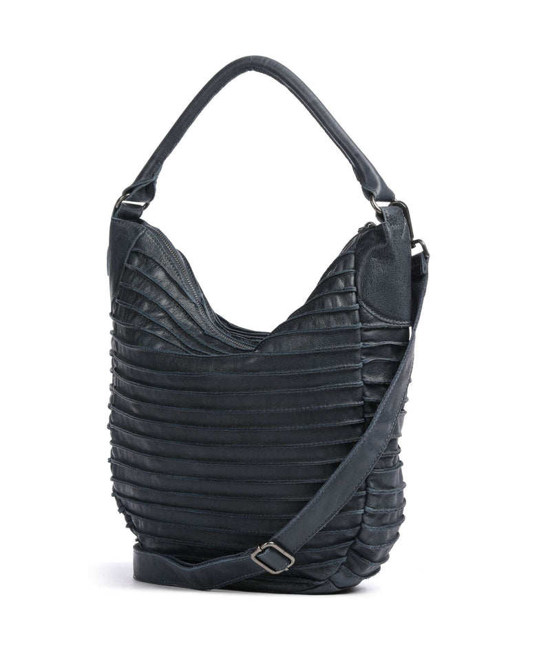 FredsBruder Bestseller Riffeltier S Hobo bag dusty blue