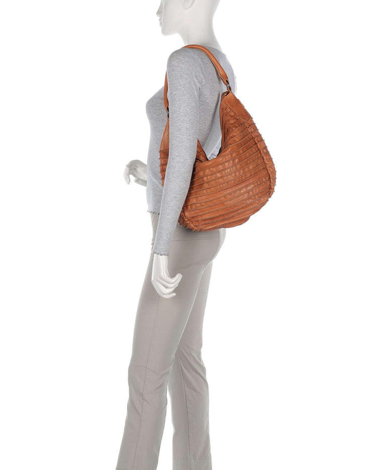 FredsBruder Bestseller Hobo bag dark caramel