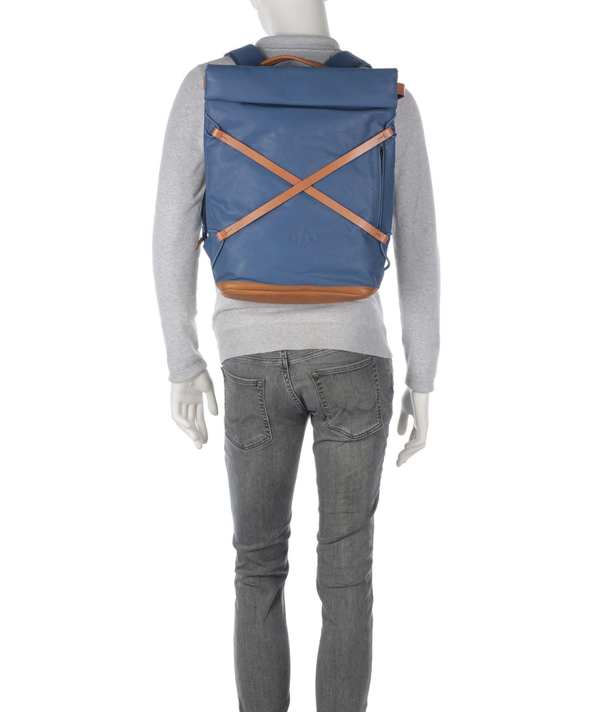 Aunts & Uncles Japan Osaka Rolltop backpack blue jeans