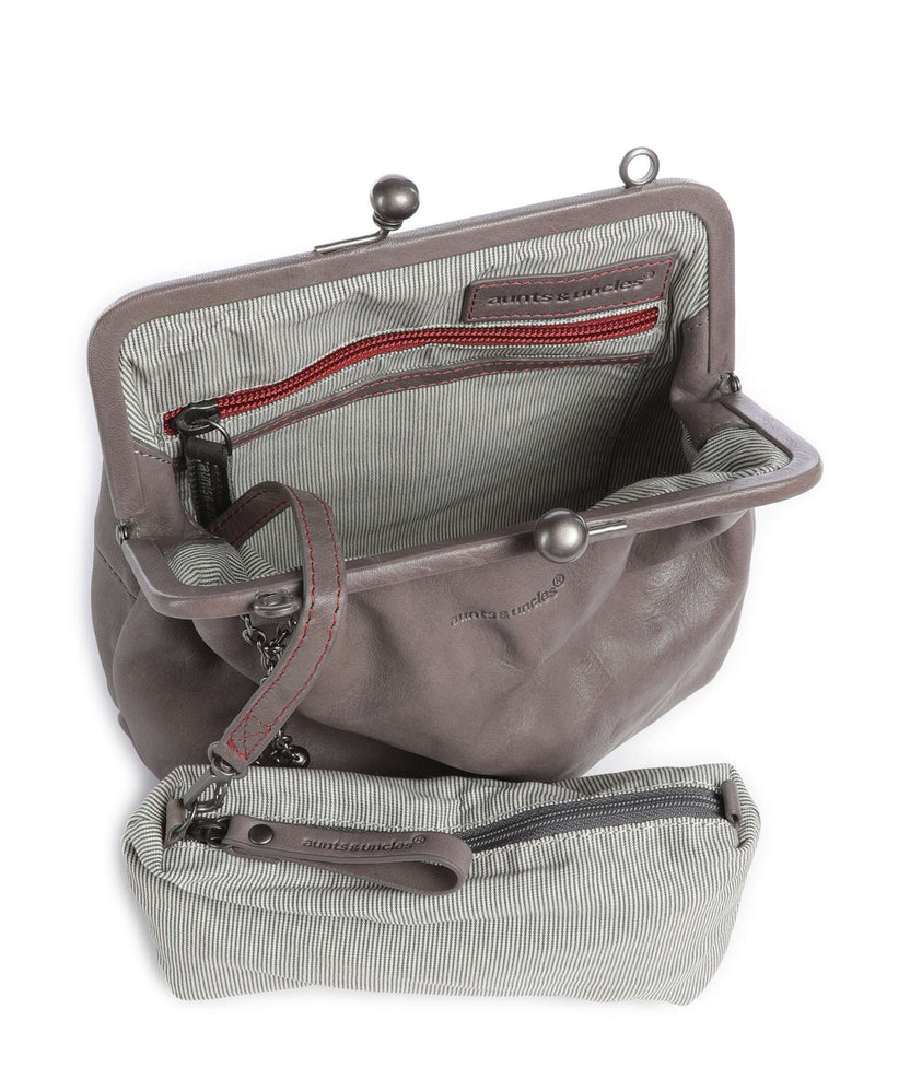 Aunts & Uncles Grandma's Luxury Club Mrs. Fortune Cookie Crossbody bag oyster grey