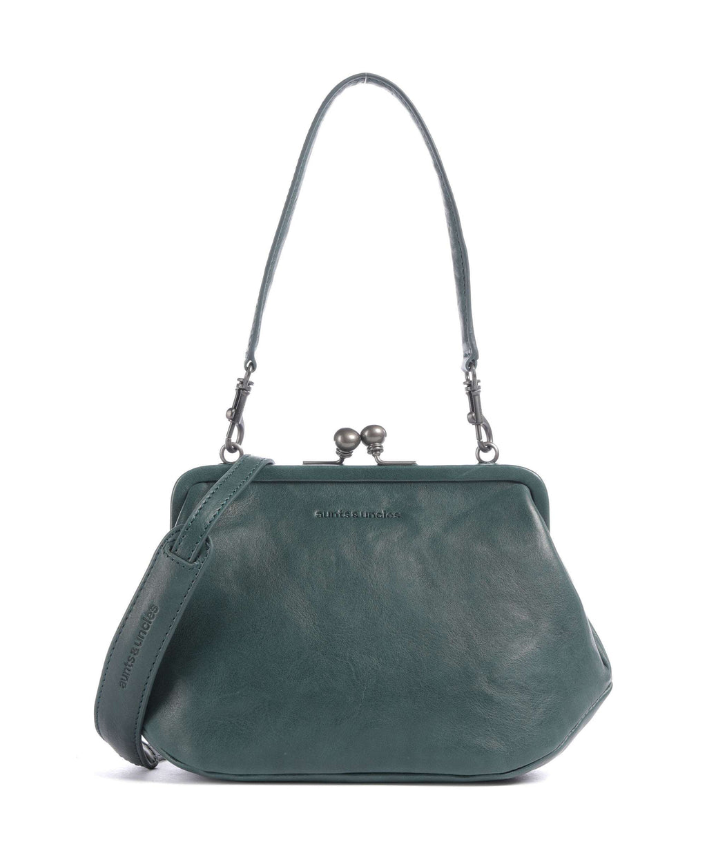 Aunts & Uncles Grandma's Luxury Club Mrs. Pizzelle Crossbody bag green jewel