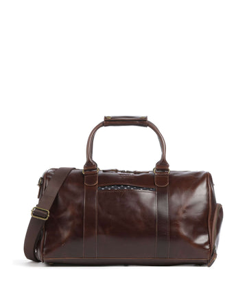 Buckle & Seam Crazy Horse Collin Viikonloppukassi brown/dot