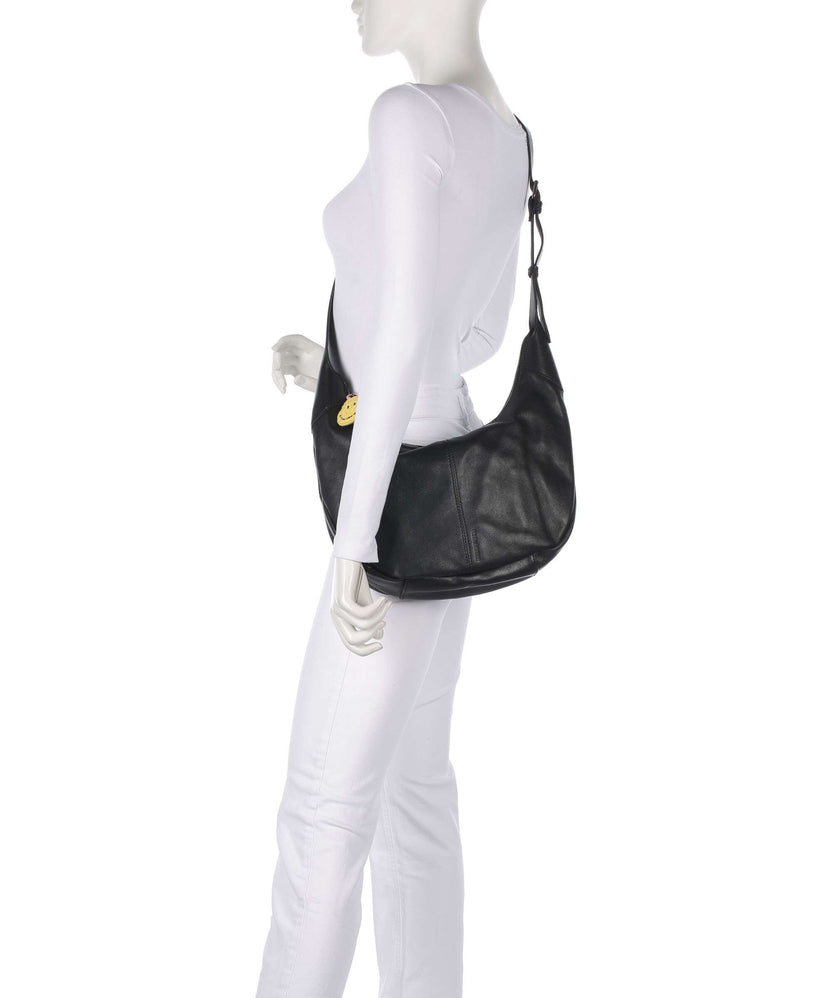 FredsBruder Take A Smile Hobo bag black