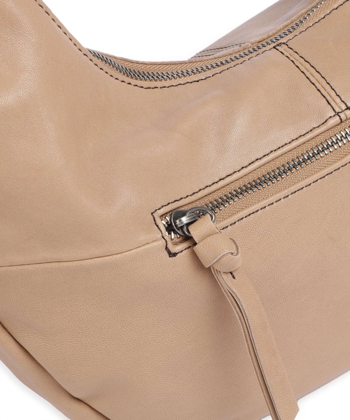 FredsBruder Take A Smile Hobo bag milk coffee