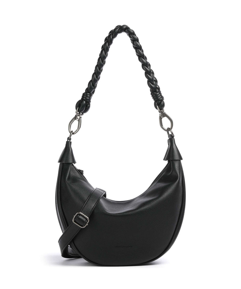 FredsBruder Good Vibes Only Hobo bag black