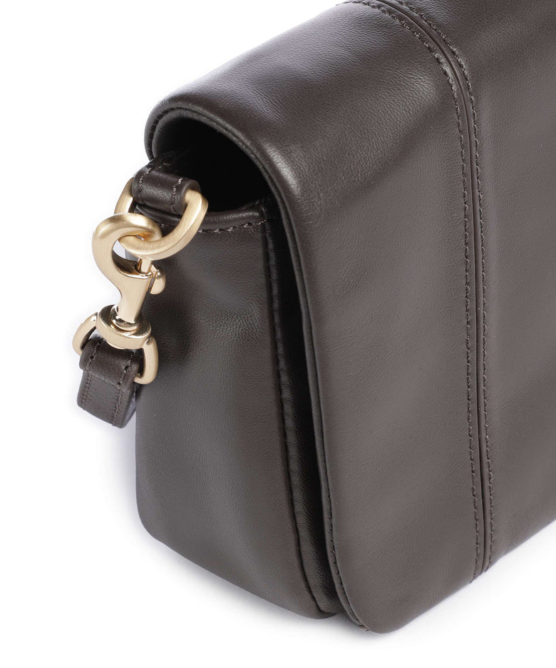 Les Visionnaires Mila Icon Silky Crossbody bag chocolate brown