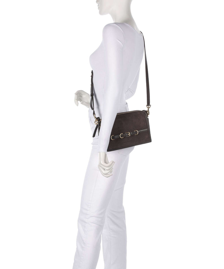 Les Visionnaires Emily Cozy Crossbody bag chocolate brown