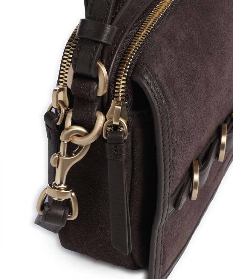 Les Visionnaires Emily Cozy Crossbody bag chocolate brown
