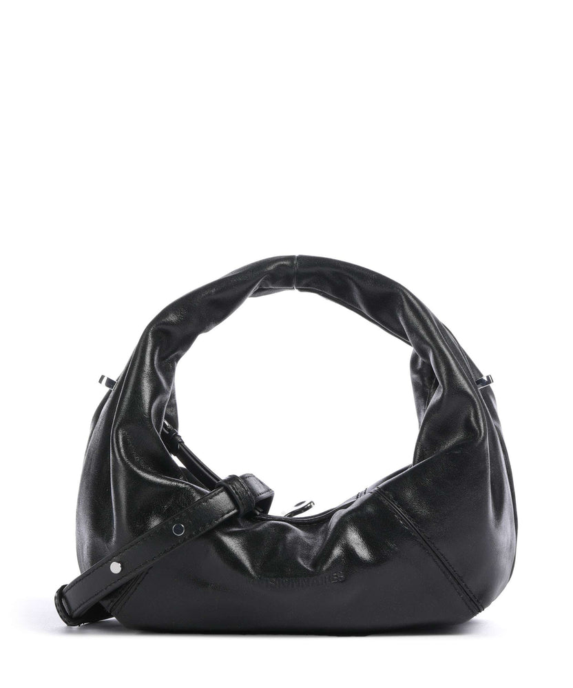 Les Visionnaires Greta Icon Crinkle Mini Handbag black