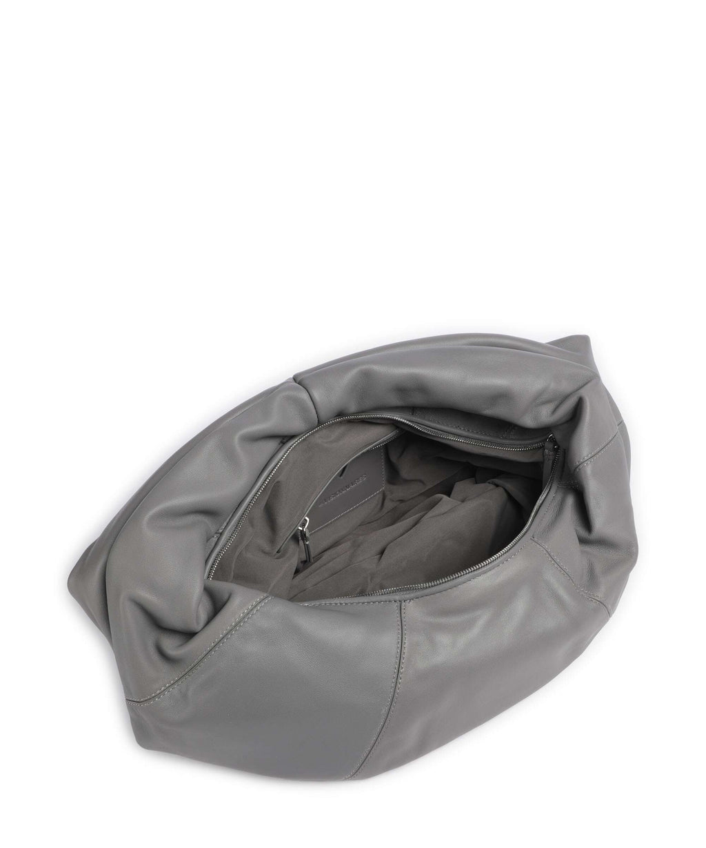 Les Visionnaires Greta Icon Silky Hobo bag titanium grey