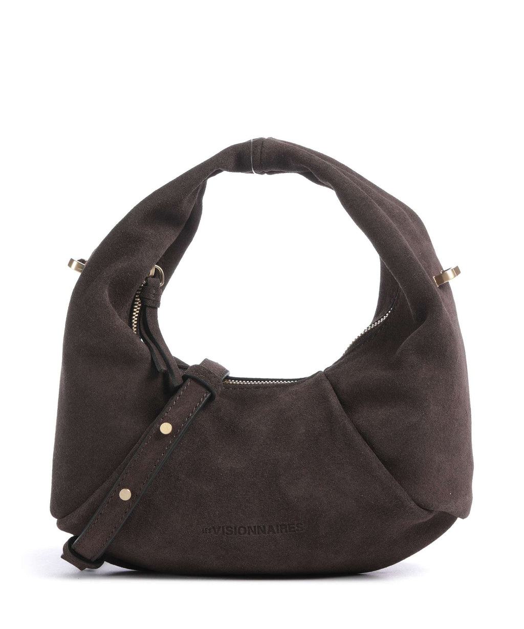 Les Visionnaires Greta Essentil Cozy Mini Handbag dark brown
