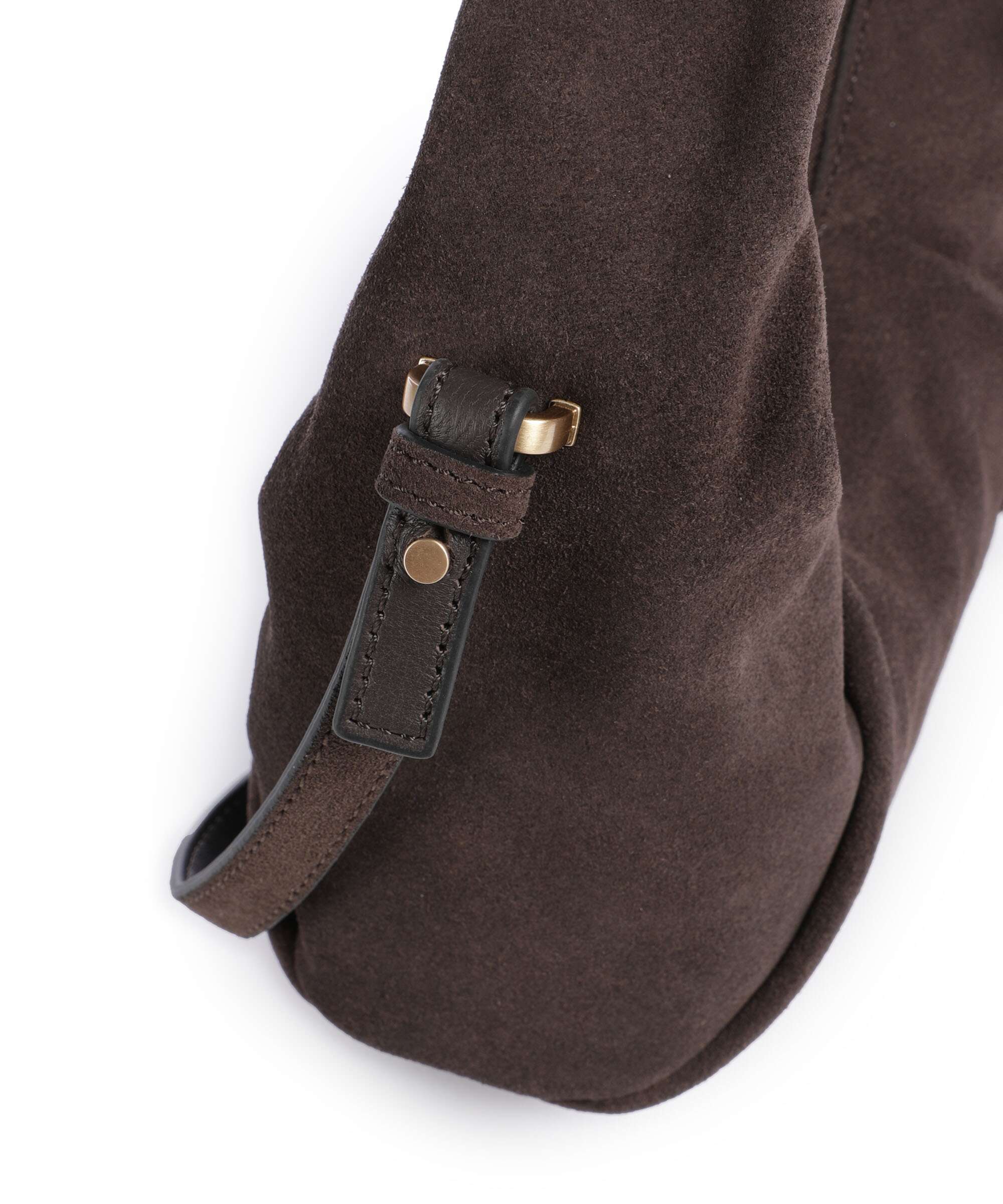 Les Visionnaires Greta Essentil Cozy Mini Handbag dark brown
