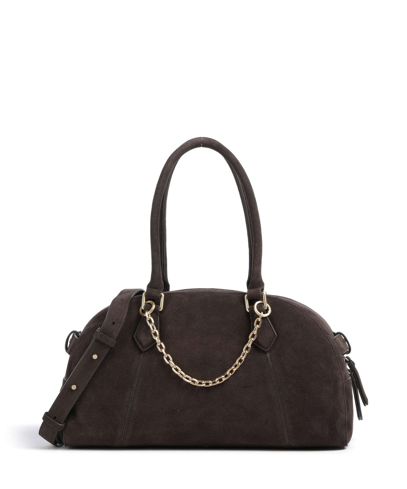 Les Visionnaires Odette Cozy Chain Handbag dark brown