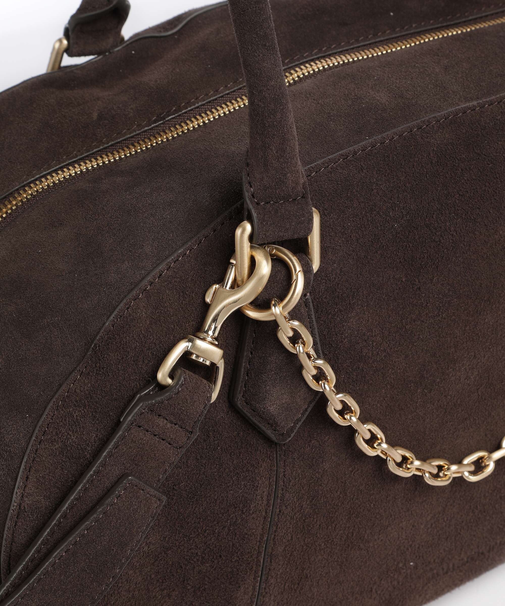 Les Visionnaires Odette Cozy Chain Handbag dark brown