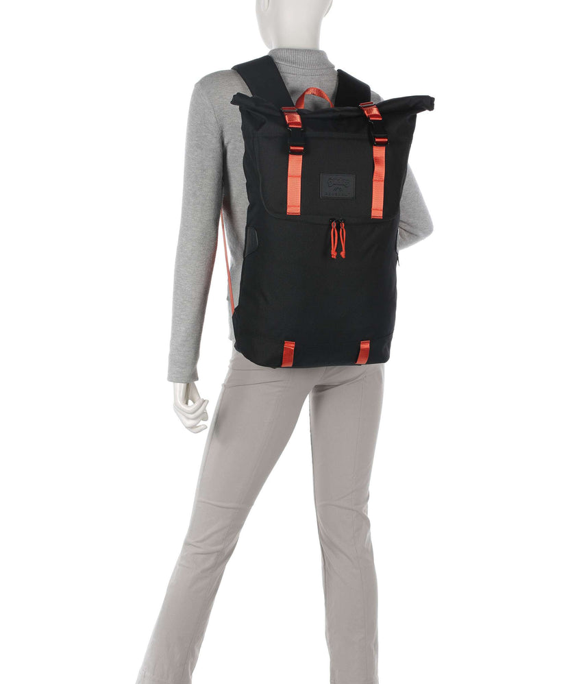 Doughnut The Dudes Christopher Dark Rolltop backpack black