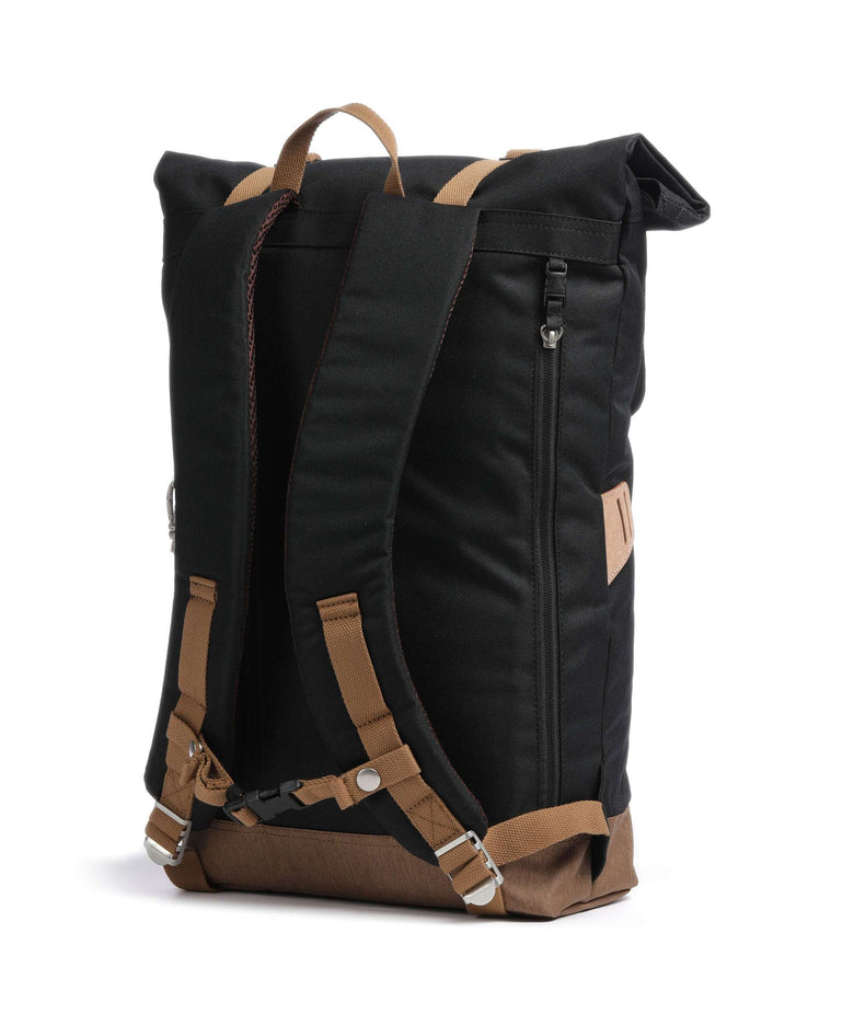 Doughnut Christopher Rolltop backpack black/khaki